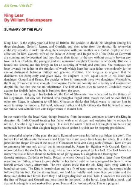 act 2 summary king lear|king lear summary pdf.